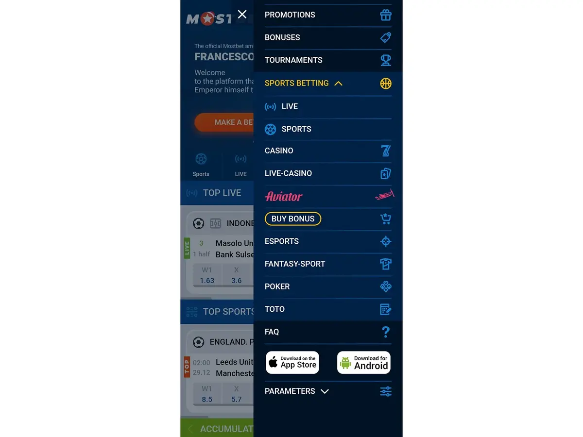 Mostbet Képernyőkép 3